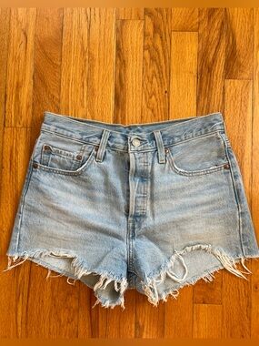 Levi's Light Blue Denim Jean Shorts